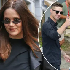 Dominika Gawęda z pierwszym mężem, Sebastianem, na zdjęciu.