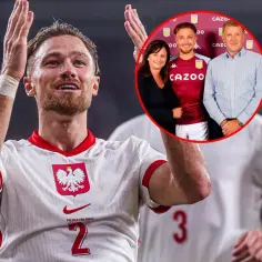 Piłkarz reprezentacji Polski z rodziną. Jego mata wzrostowa pokazuje, jak bardzo się rozwinął.