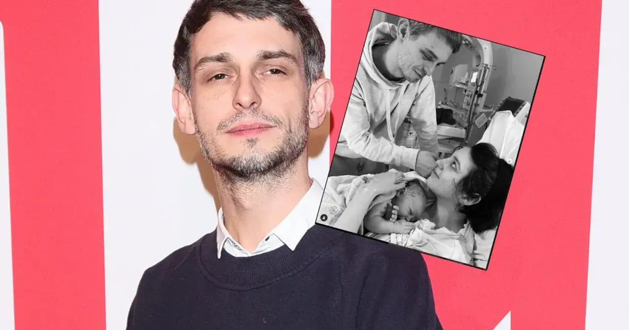 Vito Bambino z żoną i nowo narodzonym dzieckiem w szpitalu.